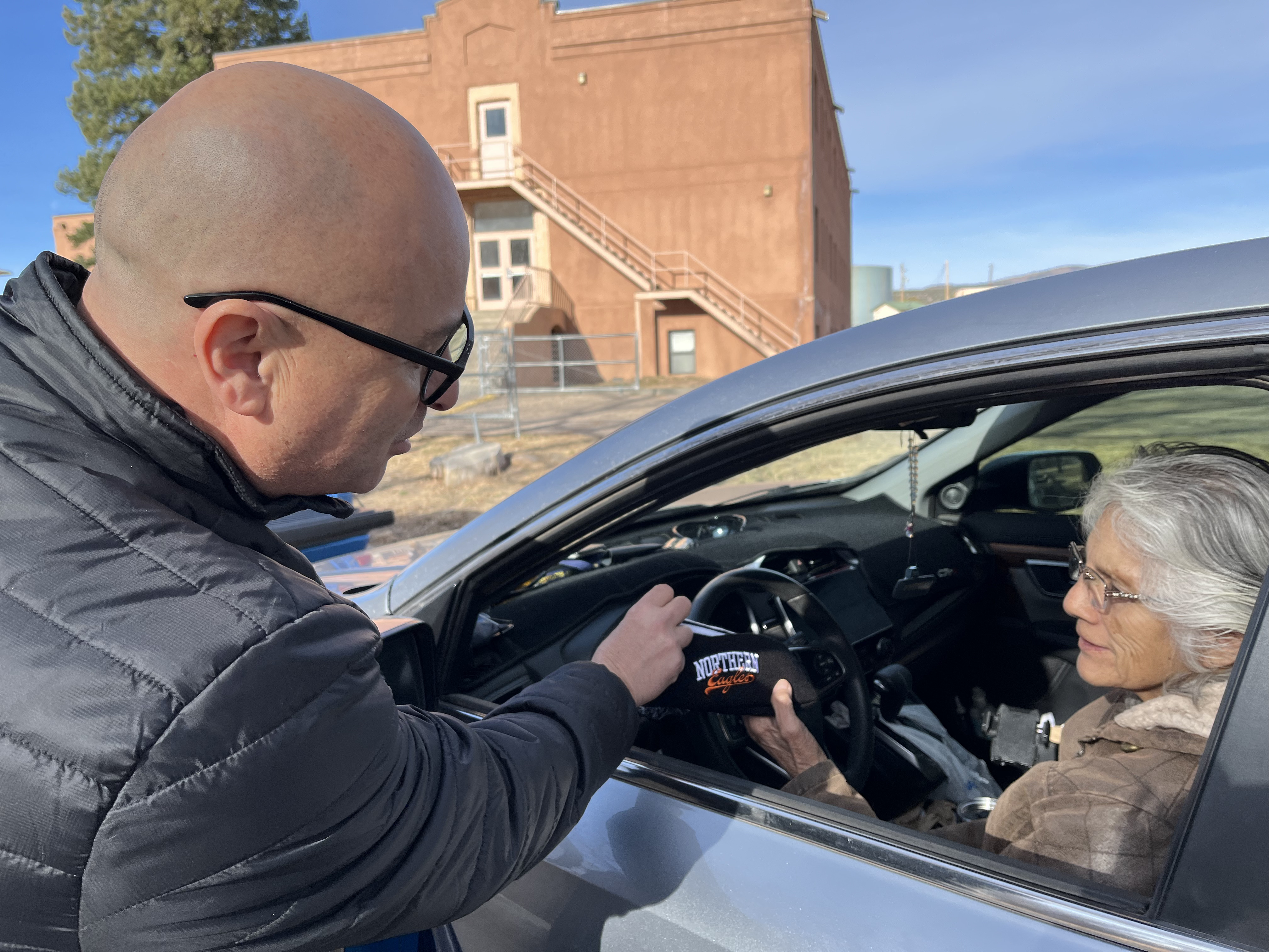 President Balderas at Food Depot El Rito 